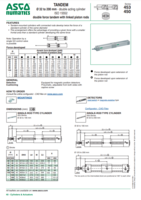 453 & 450 SERIES: DOUBLE ACTING CYLINDERS ISO 15552 DOUBLE FORCE TANDEM WITH LINKED PISTON RODS